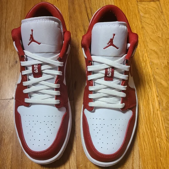 Nike Jordan 1 Low Gym Red/White Men's 9